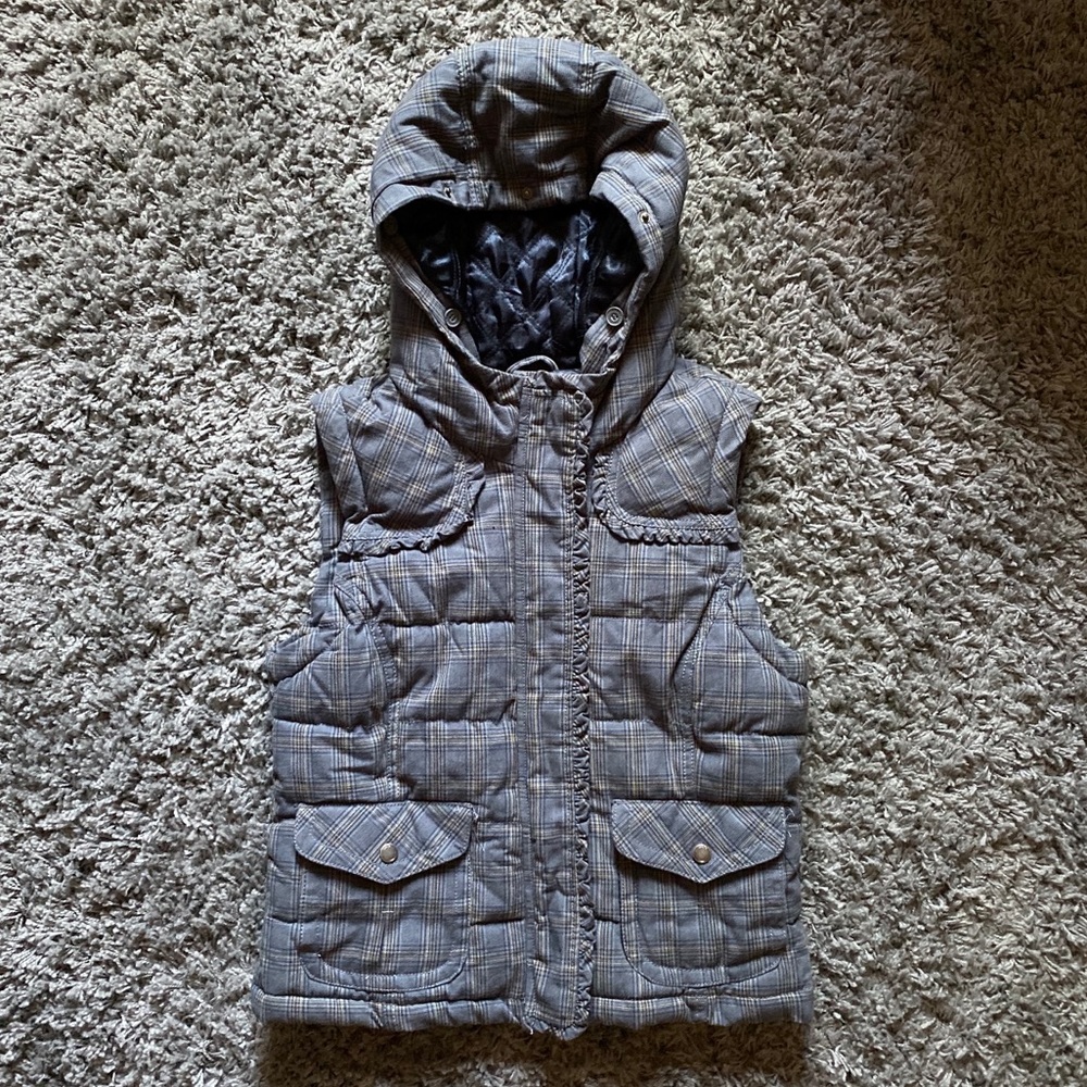 satin lined puffer vest